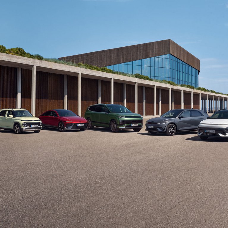 Hyundai E-Fahrzeug-Range bei S&G – vollelektrische Modelle zur Bewerbung der staatlichen E-Auto-Förderung 2026
