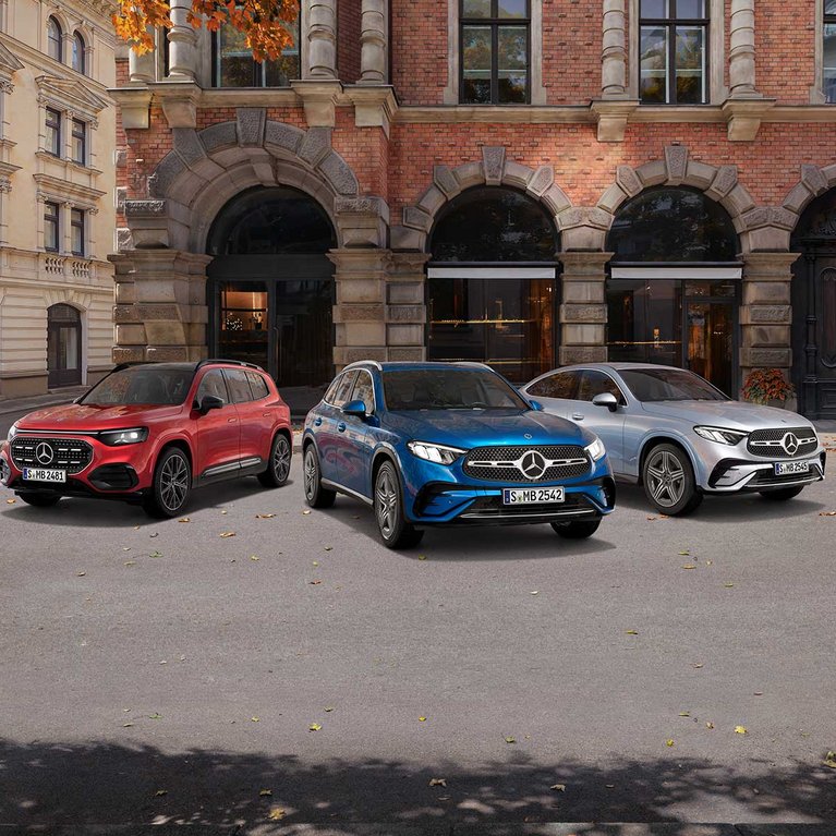 Entdecken Sie den Mercedes-Benz GLC und GLB bei S&G. Moderne SUV mit innovativer Technologie, hohem Komfort und attraktiven Finanzierungsangeboten.