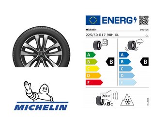 Label und Bild des Winterkomplettrades Michelin Pilot Alpin 5