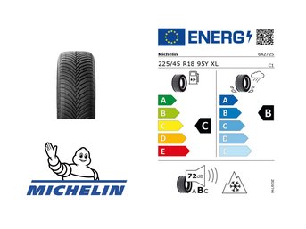 Label und Bild des Allwetterreifens Michelin CrossClimate bei S&G.