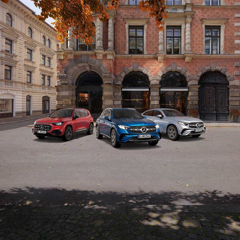 Entdecken Sie den Mercedes-Benz GLC und GLB bei S&G. Moderne SUV mit innovativer Technologie, hohem Komfort und attraktiven Finanzierungsangeboten.