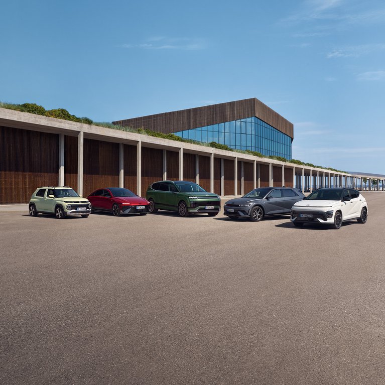 Hyundai E-Fahrzeug-Range bei S&G – vollelektrische Modelle zur Bewerbung der staatlichen E-Auto-Förderung 2026